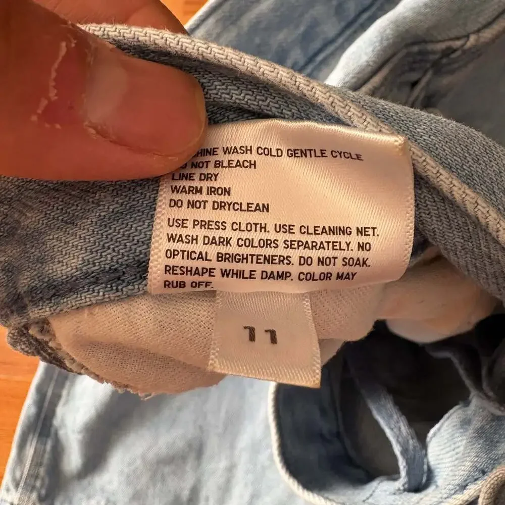 Uniqlo Men's Denim Work Shorts Light Blue